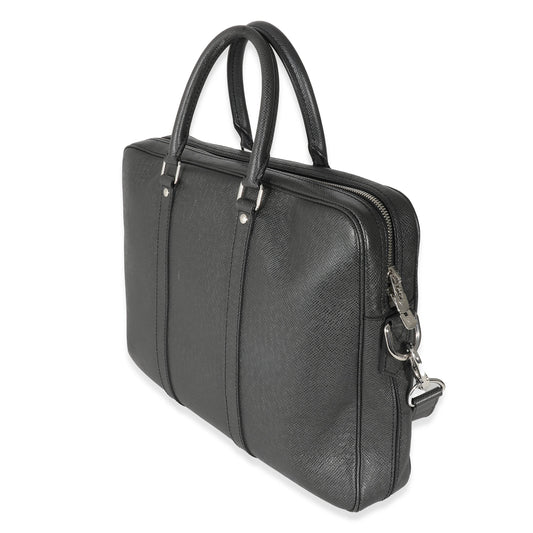 Louis Vuitton Black Taiga Porte-Documents Voyage PM