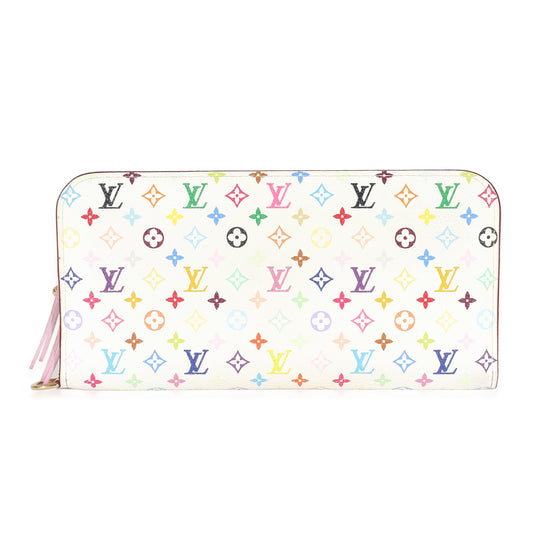 Louis Vuitton Louis Vuitton White Multicolor Canvas Insolite Wallet