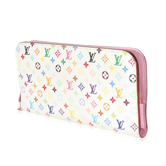 Louis Vuitton Louis Vuitton White Multicolor Canvas Insolite Wallet