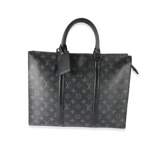 Louis Vuitton Monogram Eclipse Canvas Sac Plat Horizontal Zipper