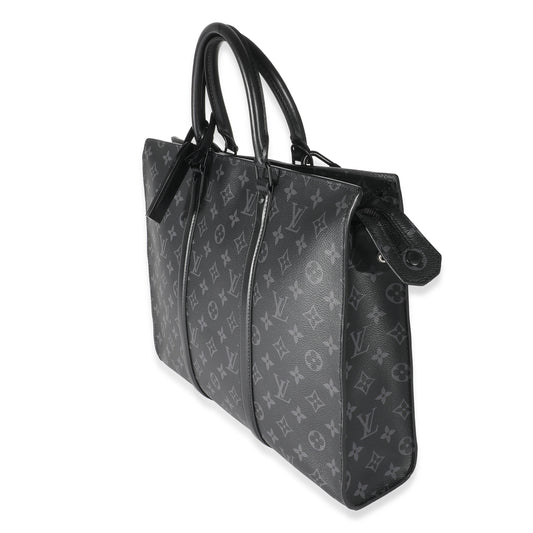Louis Vuitton Monogram Eclipse Canvas Sac Plat Horizontal Zipper
