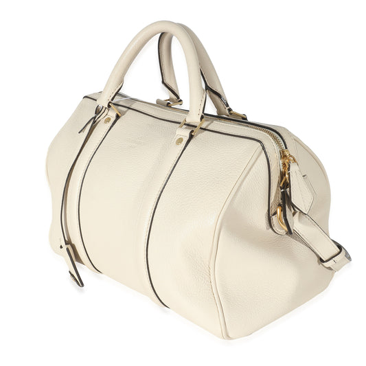 Louis Vuitton Louis Vuitton White Calfskin Sofia Coppola SC Speedy PM