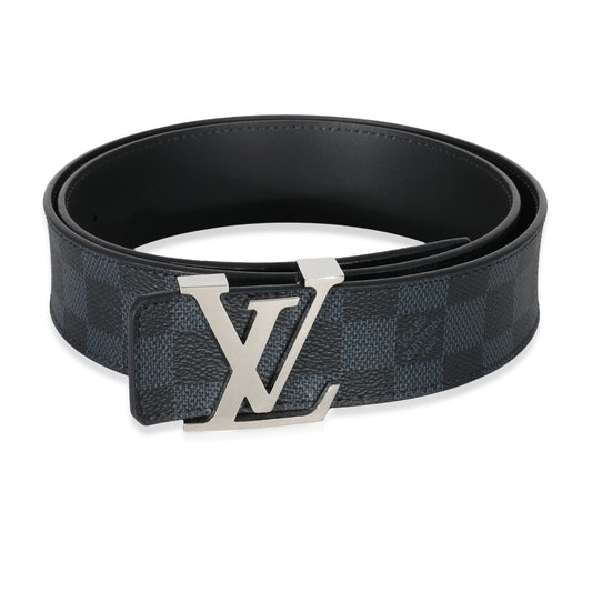 Louis Vuitton Damier Cobalt Canvas 40mm LV Initiales Belt 90/36