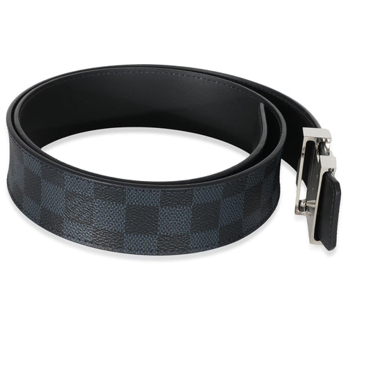 Louis Vuitton Damier Cobalt Canvas 40mm LV Initiales Belt 90/36
