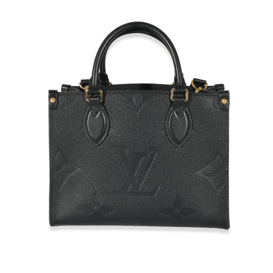Louis Vuitton Black Monogram Empreinte Onthego PM
