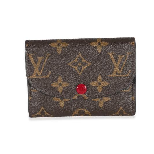 Louis Vuitton Louis Vuitton Fuchsia & Monogram Canvas Rosalie Wallet