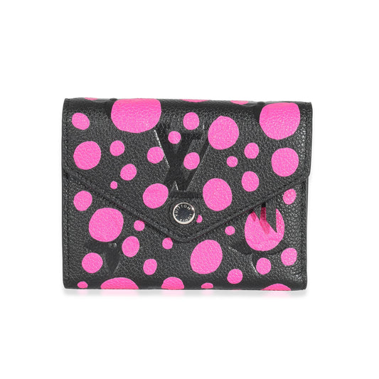 Louis Vuitton Louis Vuitton x Yayoi Kusama Noir Fuchsia Empreinte Victorine Wallet