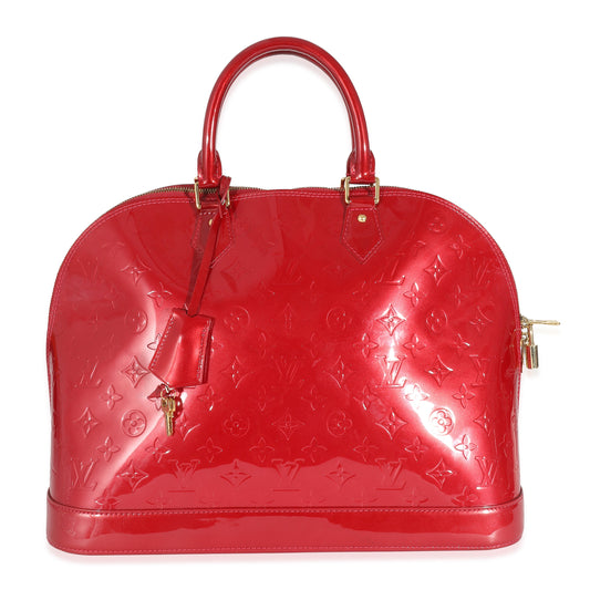 Louis Vuitton Louis Vuitton Pomme dAmour Monogram Vernis Alma GM