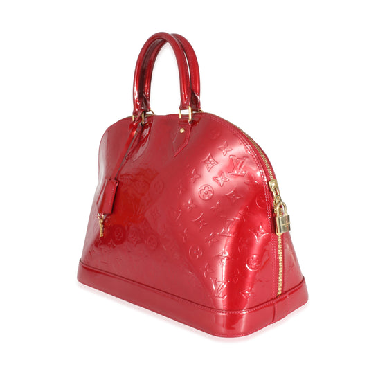 Louis Vuitton Louis Vuitton Pomme dAmour Monogram Vernis Alma GM