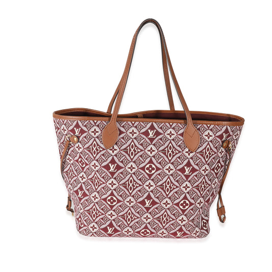 Louis Vuitton Bordeaux Jacquard Since 1854 Neverfull MM