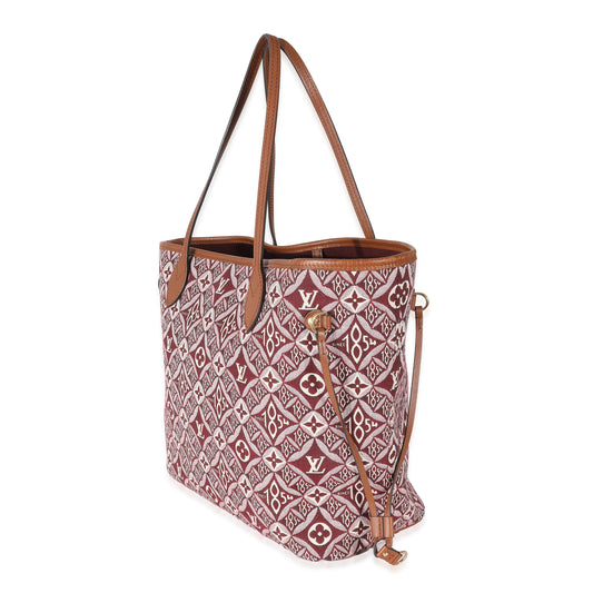 Louis Vuitton Bordeaux Jacquard Since 1854 Neverfull MM
