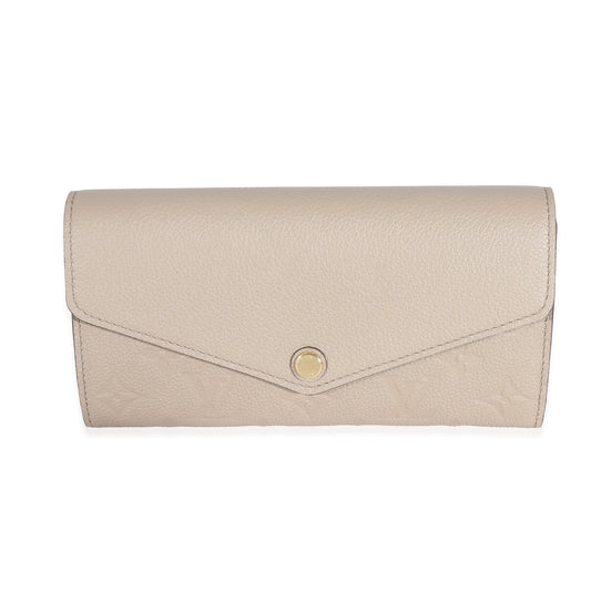 Louis Vuitton Louis Vuitton Tourterelle Monogram Empreinte Sarah Wallet