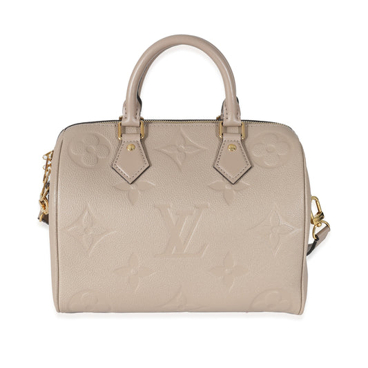Louis Vuitton Louis Vuitton Turtledove Monogram Empreinte Speedy Bandoulière 25