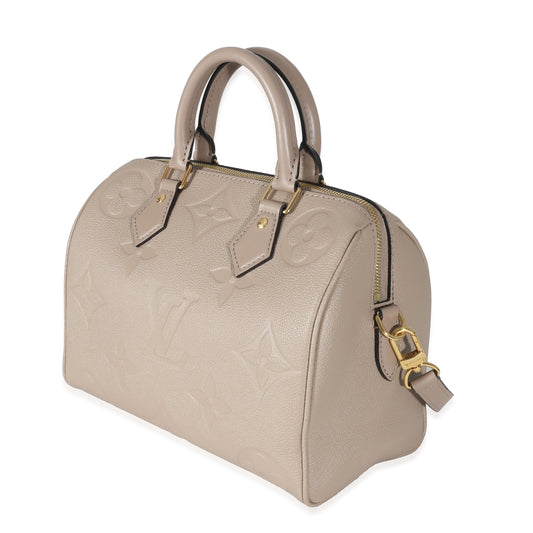 Louis Vuitton Louis Vuitton Turtledove Monogram Empreinte Speedy Bandoulière 25