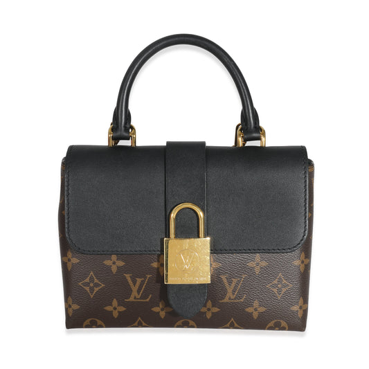 Louis Vuitton Louis Vuitton Black Calfskin Monogram Canvas Locky BB