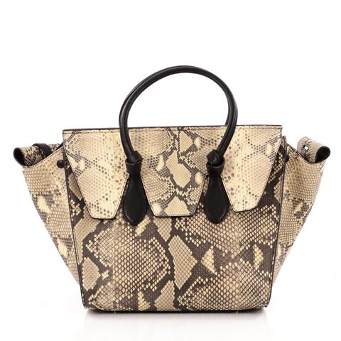 CELINE TIE KNOT TOTE PYTHON SMALL