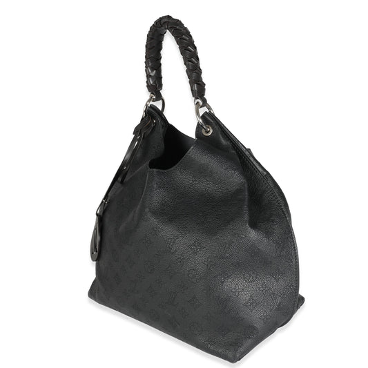 Louis Vuitton Black Monogram Mahina Carmel Hobo