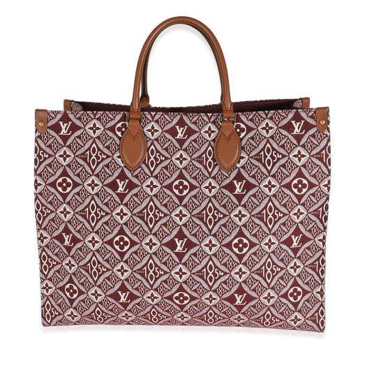 Louis Vuitton Bordeaux Jacquard Since 1854 Onthego GM