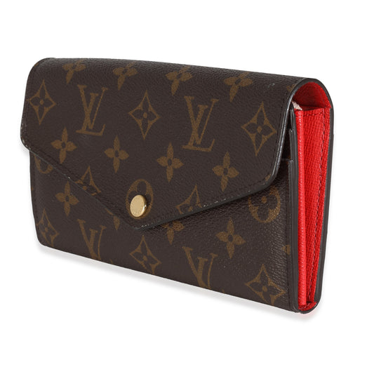 Louis Vuitton Louis Vuitton Poppy Monogram Canvas Sarah Wallet
