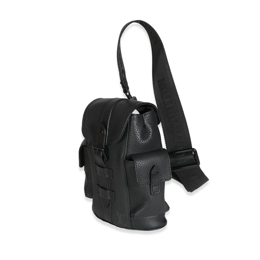 Louis Vuitton Black Taurillon Christopher XS Backpack