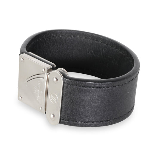Louis Vuitton Nomade Koala Black Silver Tone Bracelet