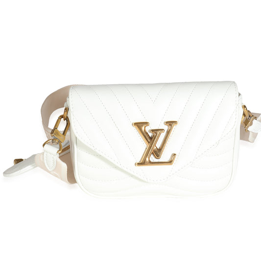 Louis Vuitton Louis Vuitton Snow Calfskin New Wave Multi Pochette