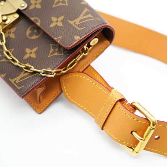Louis Vuitton Monogram Canvas S Lock Belt Pouch