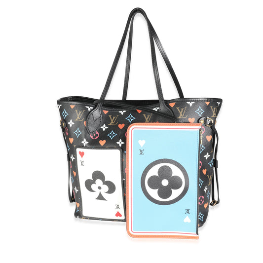 Louis Vuitton Black Monogram Multicolor Canvas Game On Neverfull MM