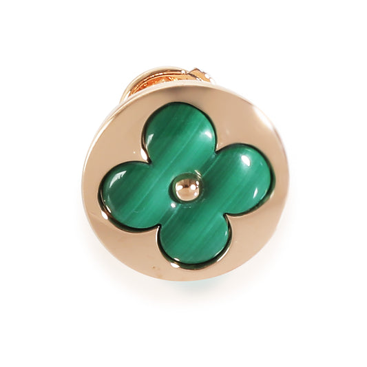 Louis Vuitton Color Blossom Malachite Earrings in 18k Rose Gold