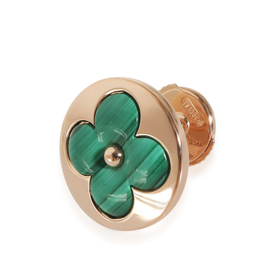 Louis Vuitton Color Blossom Malachite Earrings in 18k Rose Gold