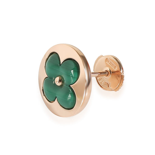 Louis Vuitton Color Blossom Malachite Earrings in 18k Rose Gold