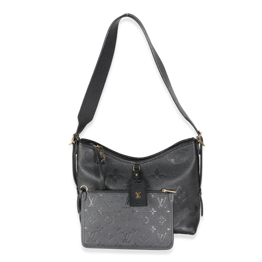 Louis Vuitton Black Empreinte Carryall PM