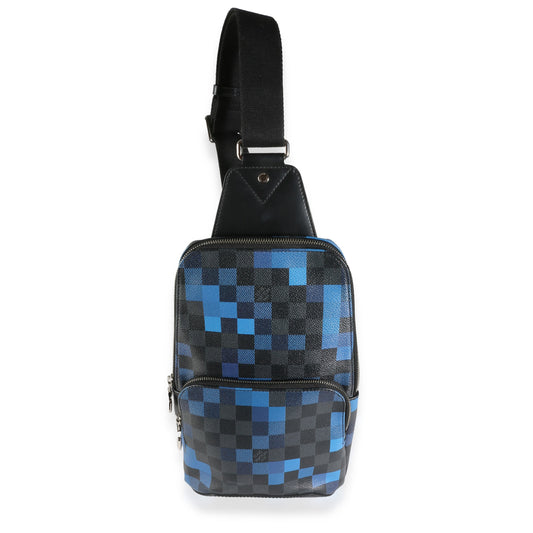 Louis Vuitton Blue Pixel Damier Graphite Canvas Avenue Sling Bag