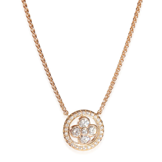Louis Vuitton Blossom Fashion Pendant in 18k Rose Gold 0.5 CTW