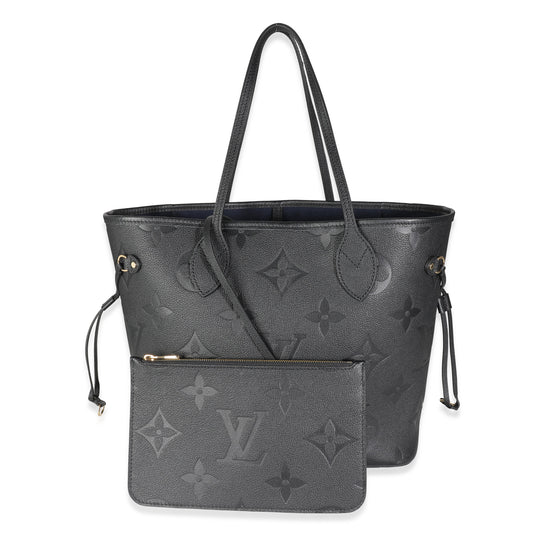 Louis Vuitton Black Monogram Giant Empreinte Neverfull MM