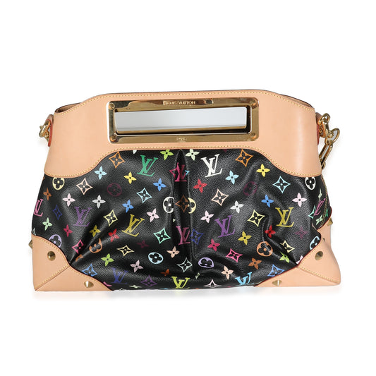 Louis Vuitton Black Monogram Multicolore Canvas Judy MM