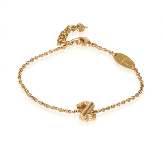 Louis Vuitton LV & Me Gold Tone Bracelet, Letter S