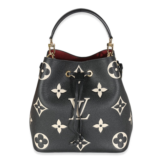 Louis Vuitton Black Beige Giant Empreinte NeoNoe MM