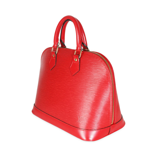 Louis Vuitton Castilian Red Epi Alma PM