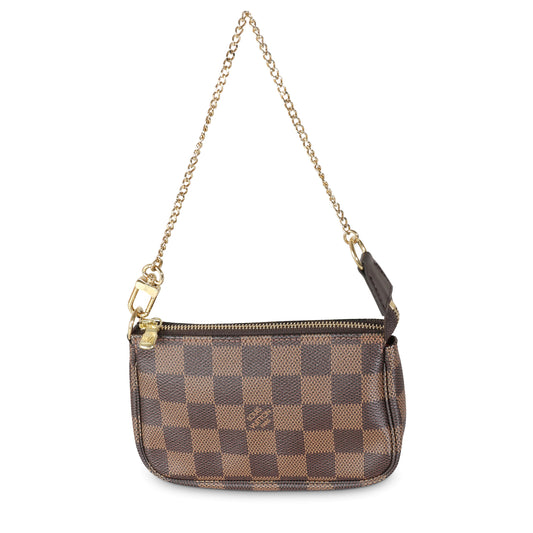 Louis Vuitton Damier Ebene Canvas Mini Pochette Accessoires