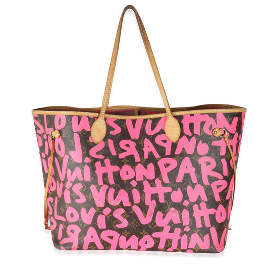 Louis Vuitton Fuchsia Graffiti Monogram Canvas Neverfull GM