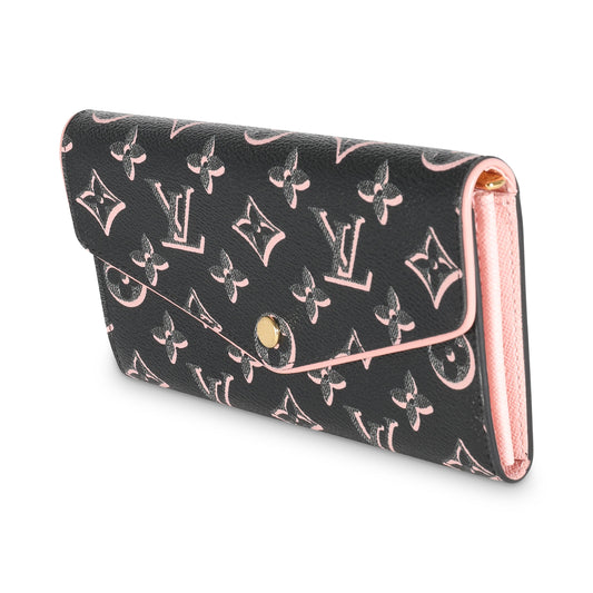 Louis Vuitton Black Monogram Fall For You Canvas Sarah Wallet