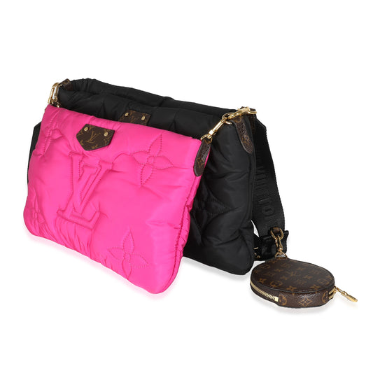 Louis Vuitton Black Fuchsia Econyl Monogram Maxi Multi Pochette Accessories