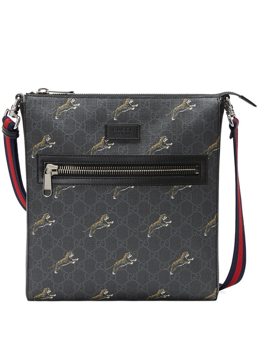 Gucci GG Supreme messenger with tigers