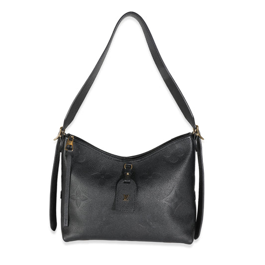 Louis Vuitton Black Giant Monogram Empreinte Carryall PM