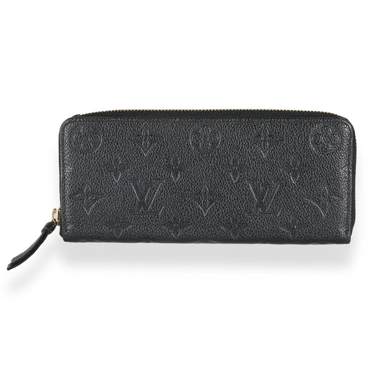Louis Vuitton Black Empreinte Clemence Wallet