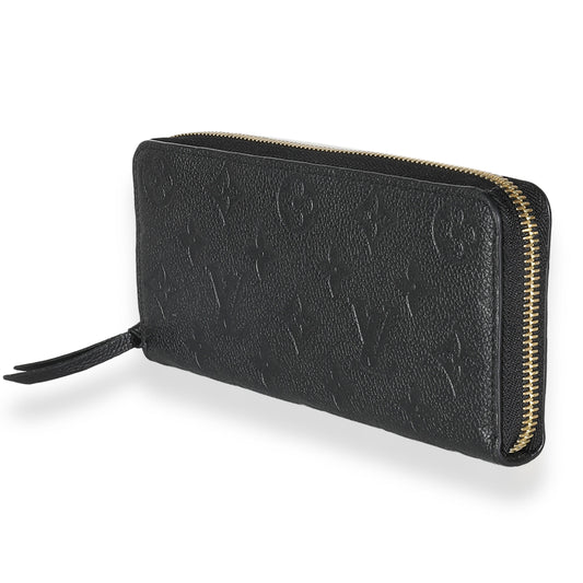 Louis Vuitton Black Empreinte Clemence Wallet