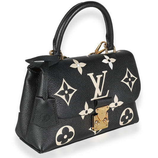Louis Vuitton Black Beige Giant Empreinte Madeleine BB