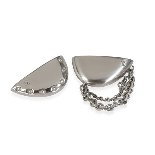Louis Vuitton Palladium Plated Bionic Earrings