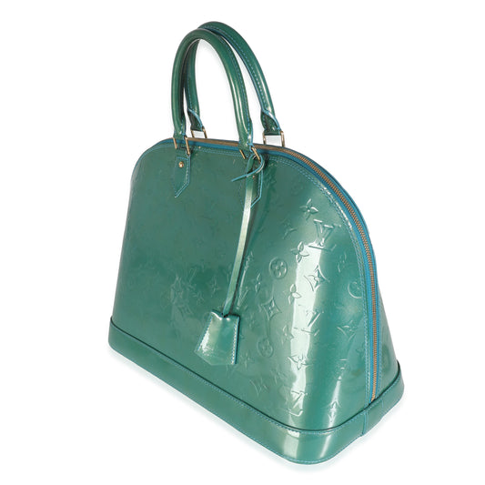 Louis Vuitton Blue Galactic Monogram Vernis Alma GM